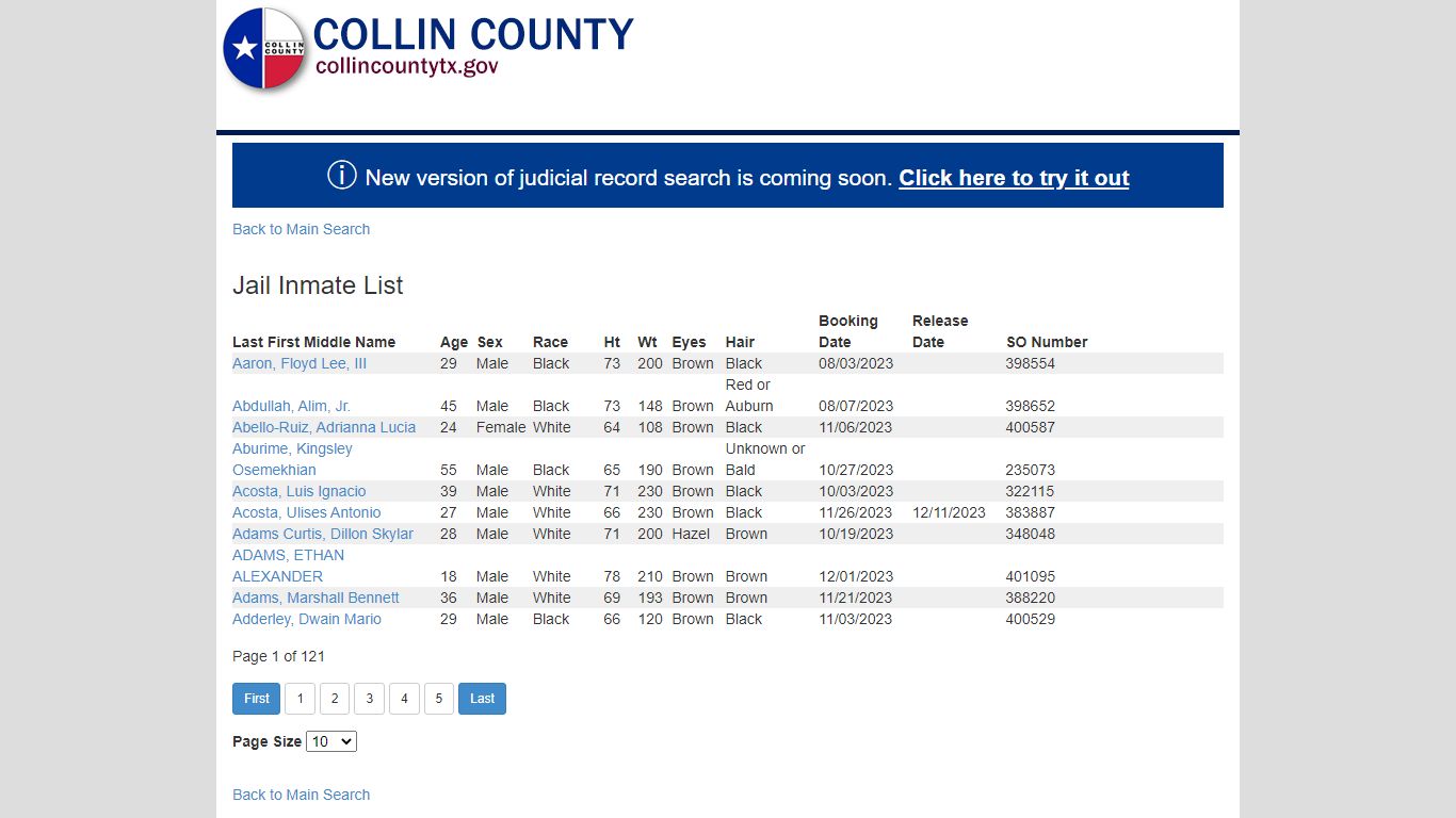 Judicial Online Search - collincountytx.gov